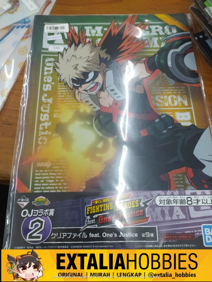 KUJI CLEAR FILE SET 2 BNHA FIGHTING HEROES FEAT ONE JUSTICE KUJI CLEAR FILE SET 2 BNHA FIGHTING HEROES FEAT ONE JUSTICE